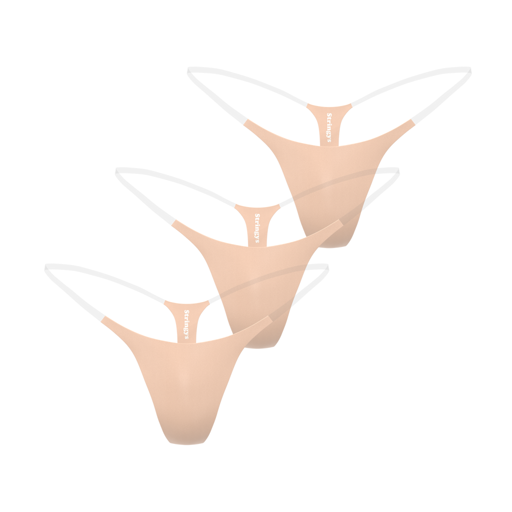 3 Pack Nude Invisible Underwear – Stringys
