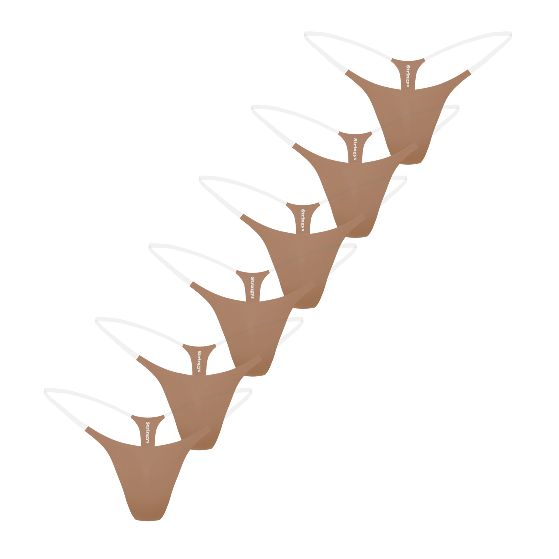 6 Pack Nude Invisible Underwear