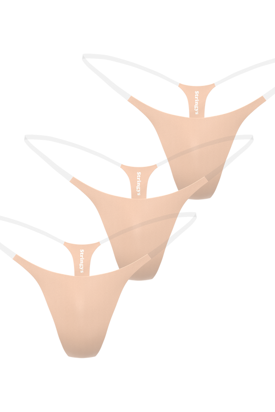 3 Pack Nude Invisible Underwear