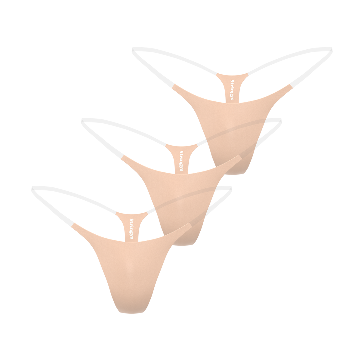 3 Pack Nude Invisible Underwear – Stringys